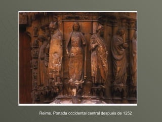 Reims. Portada occidental central después de 1252 