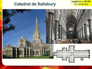 Inglaterra, s. XII-XIII
Catedral de Salisbury                     Es. temprano




            www.profesorfrancisco.es
 