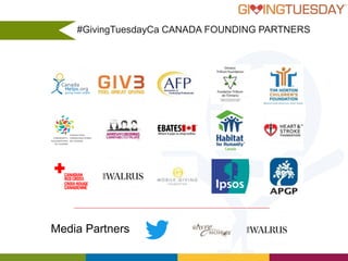 #GivingTuesdayCa CANADA FOUNDING PARTNERS

Media Partners

 