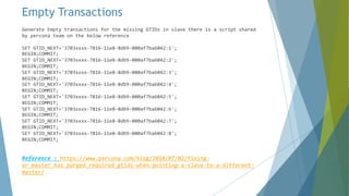 MySQL GTID Concepts, Implementation and troubleshooting | PDF ...