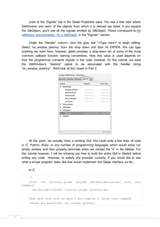 Gtk development-using-glade-3 | PDF