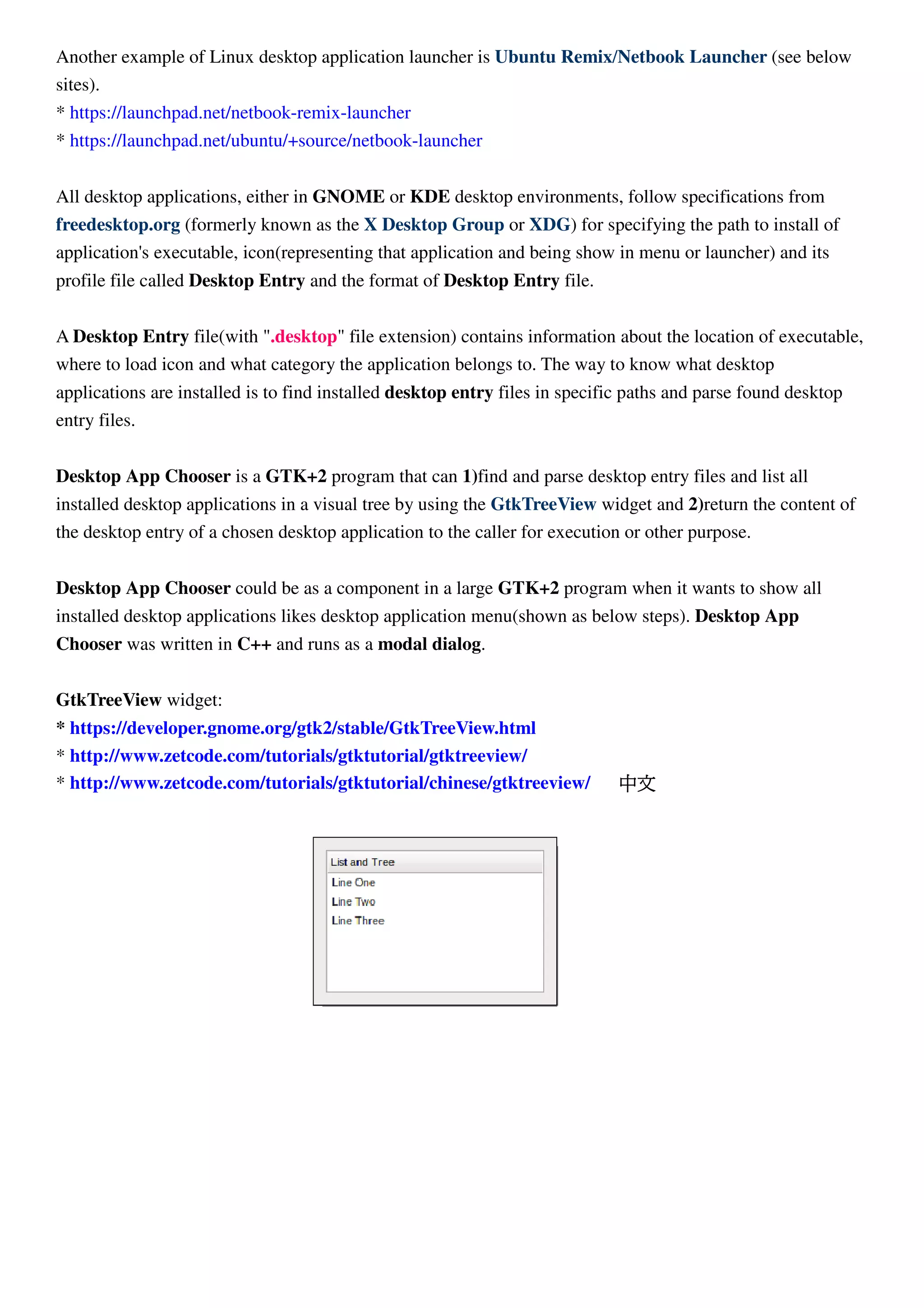 GTK+ 2.0 App - Desktop App Chooser | PDF
