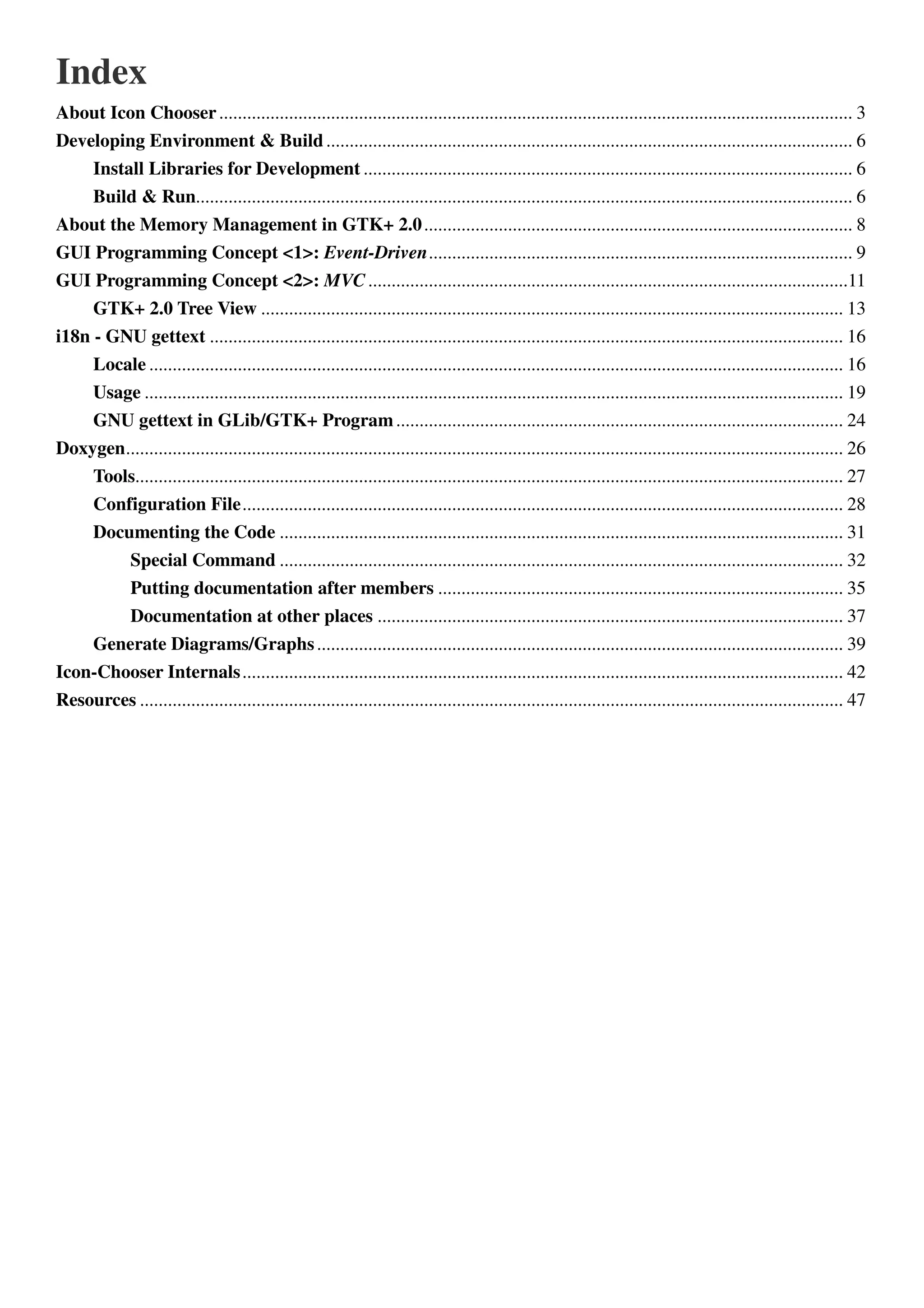 GTK+ 2.0 App - Icon Chooser | PDF