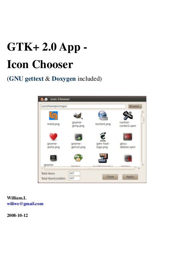 GTK+ 2.0 App Icon Chooser