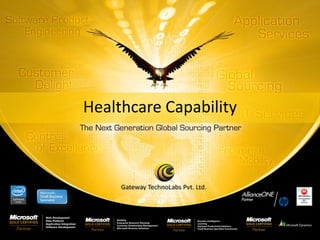 Click to edit Master title style
    • Click to edit Master text styles
          – Second level
               • Third level
                        Healthcare Capability
                  – Fourth level
                      » Fifth level




    7/5/2012                                                         © Copyright 2008 Gateway TechnoLabs Pvt. Ltd.   1
CONFIDENTIAL                          w w w. ga tew ay te c h n o l a bs . co m                                      Slide1
 