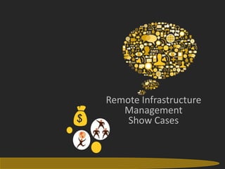 Remote Infrastructure
       Management
        Show Cases


For internal use only   Gateway Technolabs
 