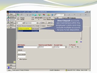 …as well as all Federal  & State Taxfiling information.
