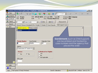 …along with allowing the user to set a calendar function to start and end the deduction, if necessary.