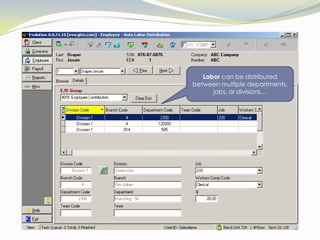 and Available  balanceCustom Fields can be created on the Additional Info screen for any type of employee data that is not already provided on the HR tab.