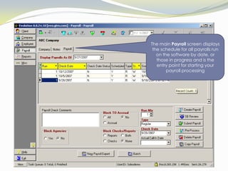 On the Pay Rate Info Screen the software allows for multiple pay rates to be stored…