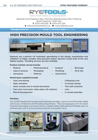 Ryetools GTMA Member Pages A-Z | PDF