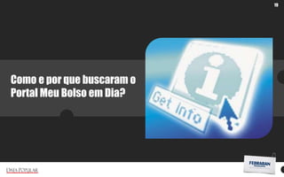 19
Como e por que buscaram o
Portal Meu Bolso em Dia?
 