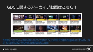 #gtmfjp2018
GDCに関するアーカイブ動画はこちら！
https://www.youtube.com/watch?v=y94HH9BdNtg&list=PLZlv_N
0_O1gYcueZ-mOraUuH0WufCLuto
 