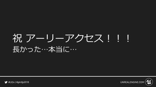 #gtmfjp2018
祝 アーリーアクセス！！！
長かった…本当に…
 