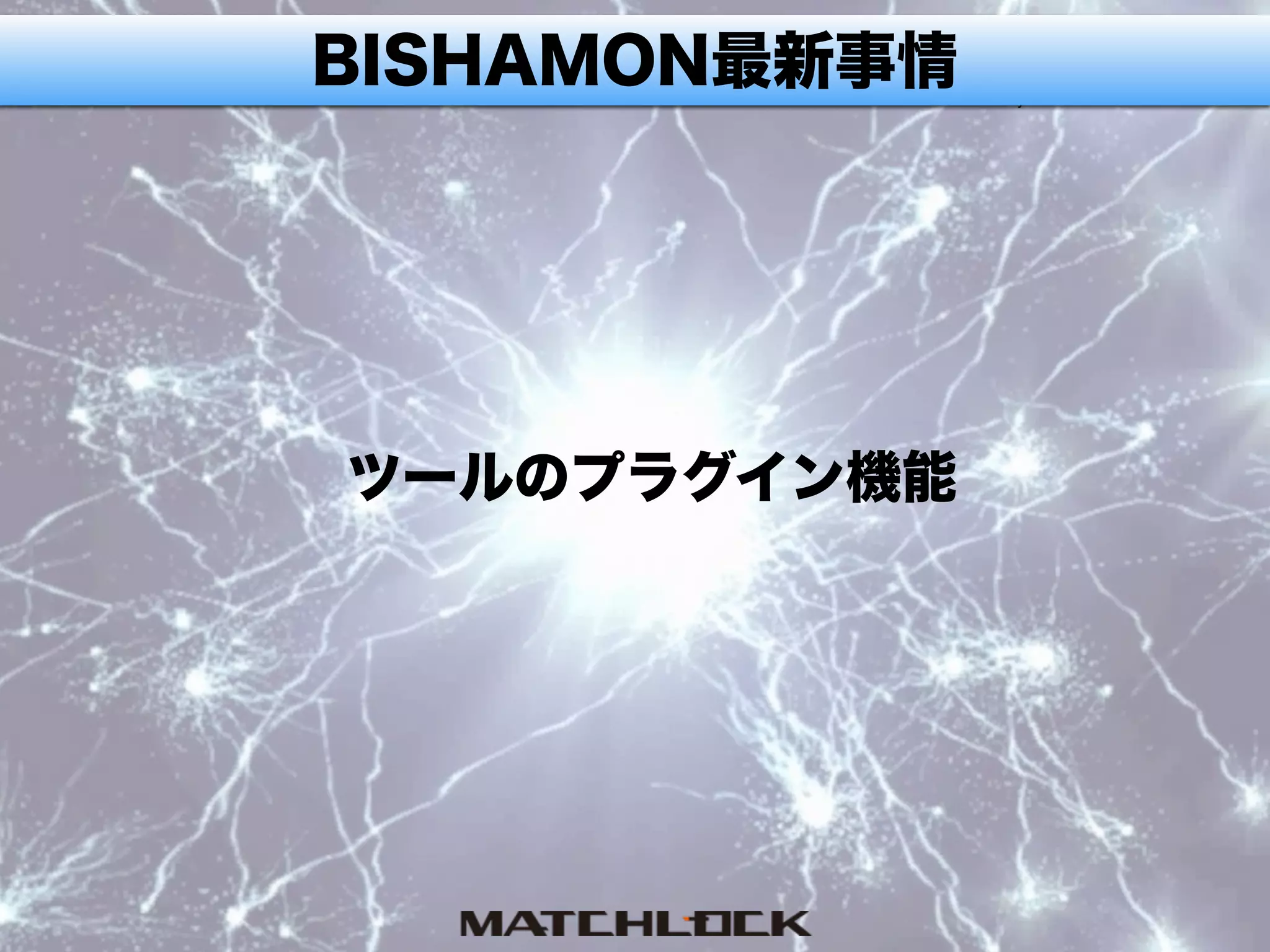 BISHAMON最新事情
ツールのプラグイン機能
 