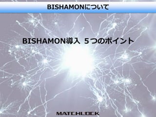 BISHAMONについて
BISHAMON導入 ５つのポイント
 