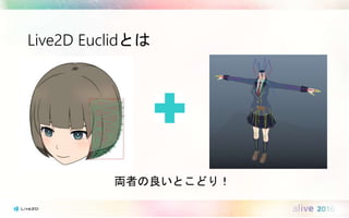 Live2D Euclidとは
両者の良いとこどり！
 