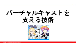 Copyright © monobitengine Inc.All Rights Reserved. 45
バーチャルキャストを
支える技術
 