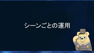 19 
シーンごと 運用 
 