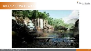 ©Silicon Studio Corp., all rights reserved. 18
スカイライトリアルタイムキャプチャ
 