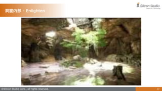 ©Silicon Studio Corp., all rights reserved. 33
洞窟内部 - Enlighten
 