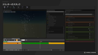 エミッターのスタック
 