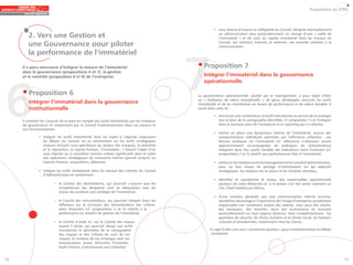Propositions du GTMI




                                                                                                         • sous réserve d’assurer la collégialité du Conseil, désigner éventuellement
        2. Vers une Gestion et                                                                             un administrateur plus particulièrement en charge d’une « veille de
                                                                                                           l’immatériel » et du suivi du capital immatériel dans les travaux du
        une Gouvernance pour piloter                                                                       Conseil, ses relations internes et externes, ses activités relatives à la




                                                                                               7
                                                                                                           communication.

        la performance de l’immatériel
     Il a paru nécessaire d’intégrer la mesure de l’immatériel                                    Proposition 7
     dans la gouvernance (propositions 6 et 7), la gestion




6
     et le contrôle (proposition 8 et 9) de l’entreprise.                                         Intégrer l’immatériel dans la gouvernance
                                                                                                  opérationnelle

        Proposition 6                                                                          La gouvernance opérationnelle, portée par le management, a pour objet d’être
                                                                                               un « révélateur de valeur immatérielle », de gérer, développer, sécuriser les actifs
        Intégrer l’immatériel dans la gouvernance                                              immatériels et de les transformer en leviers de performance et de valeur durable. Il
        Institutionnelle                                                                       serait donc utile de :

                                                                                                         • structurer une combinaison d’actifs immatériels au service de la stratégie
     Il convient de s’assurer de la prise en compte des actifs immatériels par les instances               (sur la base de la cartographie identifiée, cf. proposition 1) et l’intégrer
     de gouvernance et notamment par le Conseil d’administration dans ses travaux et                       dans le business plan de l’entreprise et le reporting qui s’y attache,
     son fonctionnement :
                                                                                                         • mettre en place une dynamique interne de l’immatériel, autour des
               • intégrer les actifs immatériels dans les sujets à l’agenda organisant                     comportements individuels optimisés par l’efficience collective : ces
                 les débats du Conseil, en se concentrant sur les actifs stratégiques                      bonnes pratiques de l’immatériel (cf. références ci-dessous) seront
                 majeurs incluant ceux spécifiques au secteur (les marques, la notoriété                   opportunément accompagnées de politiques de rémunérations
                 et la réputation, le capital humain, l’innovation…) faisant l’objet d’un                  intégrant dans leur partie variable des indicateurs extra financiers (cf.
                 suivi régulier ou à considérer comme critères significatifs dans le cadre                 propositions 2 et 5) relatifs aux performances liées à l’immatériel,
                 des opérations stratégiques de croissance interne (grands projets) ou
                 externe (fusions, acquisitions, alliances),                                             • renforcer les relations entre le management et le Conseil d’administration,
                                                                                                           pour un bon niveau de partage d’informations sur les objectifs
               • intégrer les actifs immatériels dans les travaux des Comités du Conseil                   stratégiques, les moyens mis en place et les résultats attendus,
                 d’Administration et notamment :
                                                                                                         • identifier et coordonner le réseau des responsables opérationnels
                         • le Comité des Nominations, qui pourrait s’assurer que les                       porteurs de cette démarche et, si le besoin s’en fait sentir, nommer un
                           compétences des dirigeants sont en adéquation avec les                          CIO, Chief Intellectual Officer,
                           enjeux de conduire une stratégie de l’immatériel,
                                                                                                         • d’une manière générale, par une communication interne enrichie,
                         • le Comité des rémunérations, qui pourrait intégrer dans ses                     sensibiliser davantage à l’importance de l’image d’entreprise socialement
                           réflexions sur la structure des rémunérations des critères                      responsable non seulement auprès des salariés, mais aussi des clients,
                           extra financiers (cf. propositions 2 et 5) relatifs à la                        des banquiers, des marchés, donc des actionnaires en insistant
                           performance en matière de gestion de l’immatériel,                              particulièrement sur trois aspects distincts, mais complémentaires : les
                                                                                                           questions de sécurité, les droits humains et le climat social, les facteurs
                         • le Comité d’audit et / ou le Comité des risques                                 culturels et émotionnels, notamment chez les clients.
                           quand il existe, qui pourrait élargir aux actifs
                           immatériels le périmètre de la cartographie                                Il s’agit d’aller vers une « conversion positive » pour institutionnaliser le réflexe
                           des risques et des critères de suivi de ces                                 immatériel.
                           risques, le contenu de ces échanges avec ses
                           interlocuteurs usuels (Direction Financière,
                           Audit Interne, Commissaires aux Comptes)


14                                                                                                                                                                                            15
 