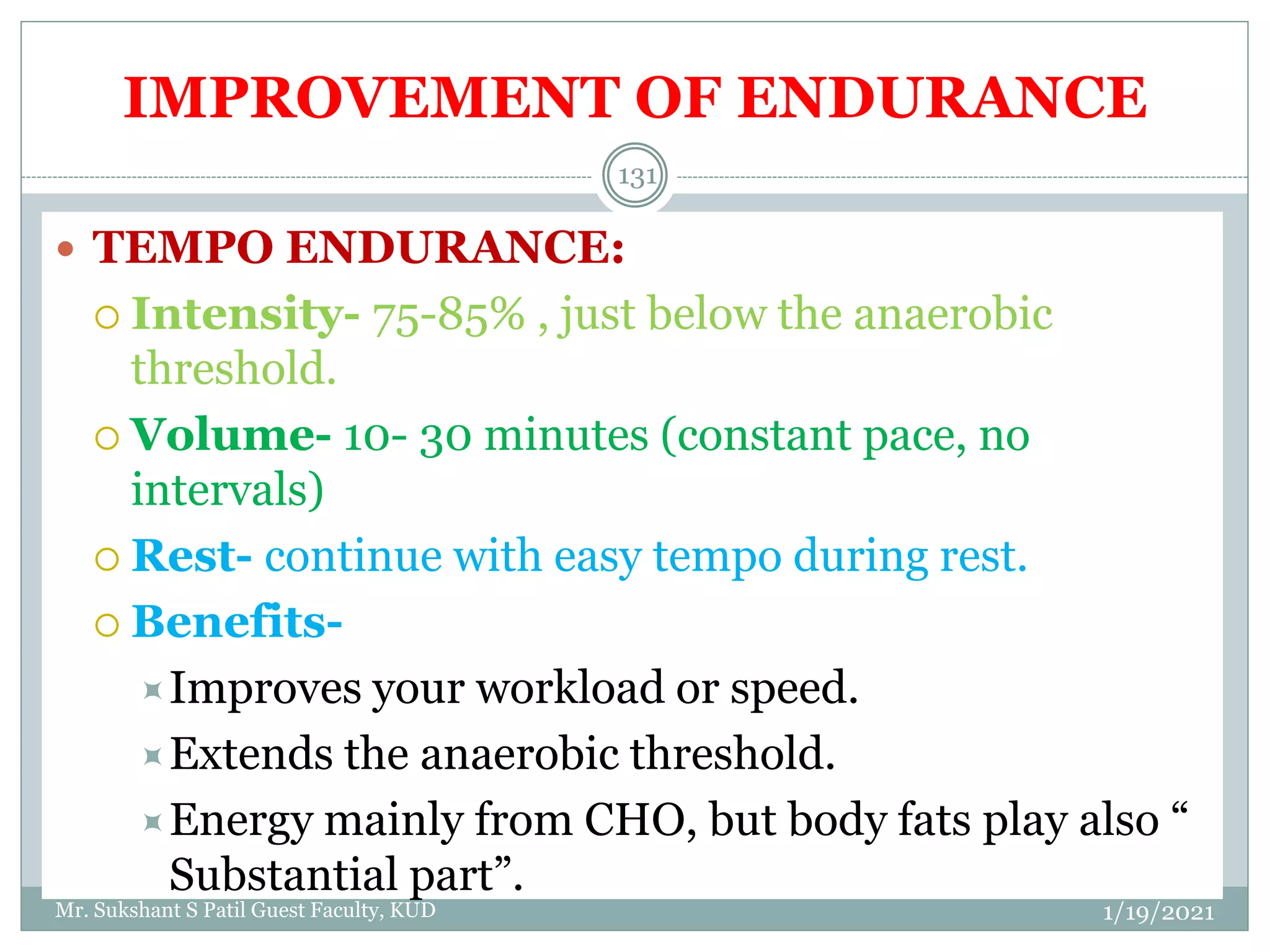 GTMT Training components