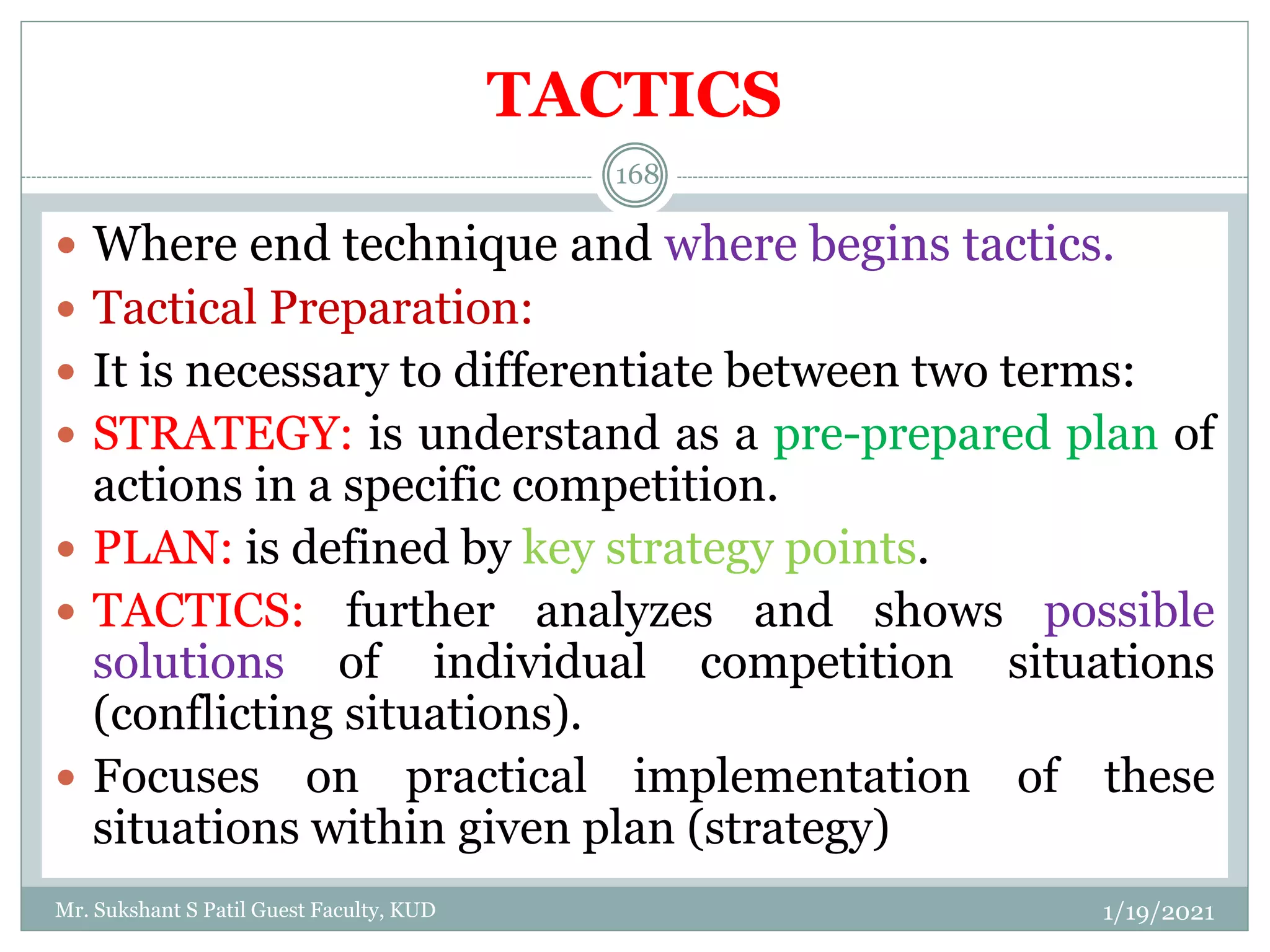 GTMT Training components