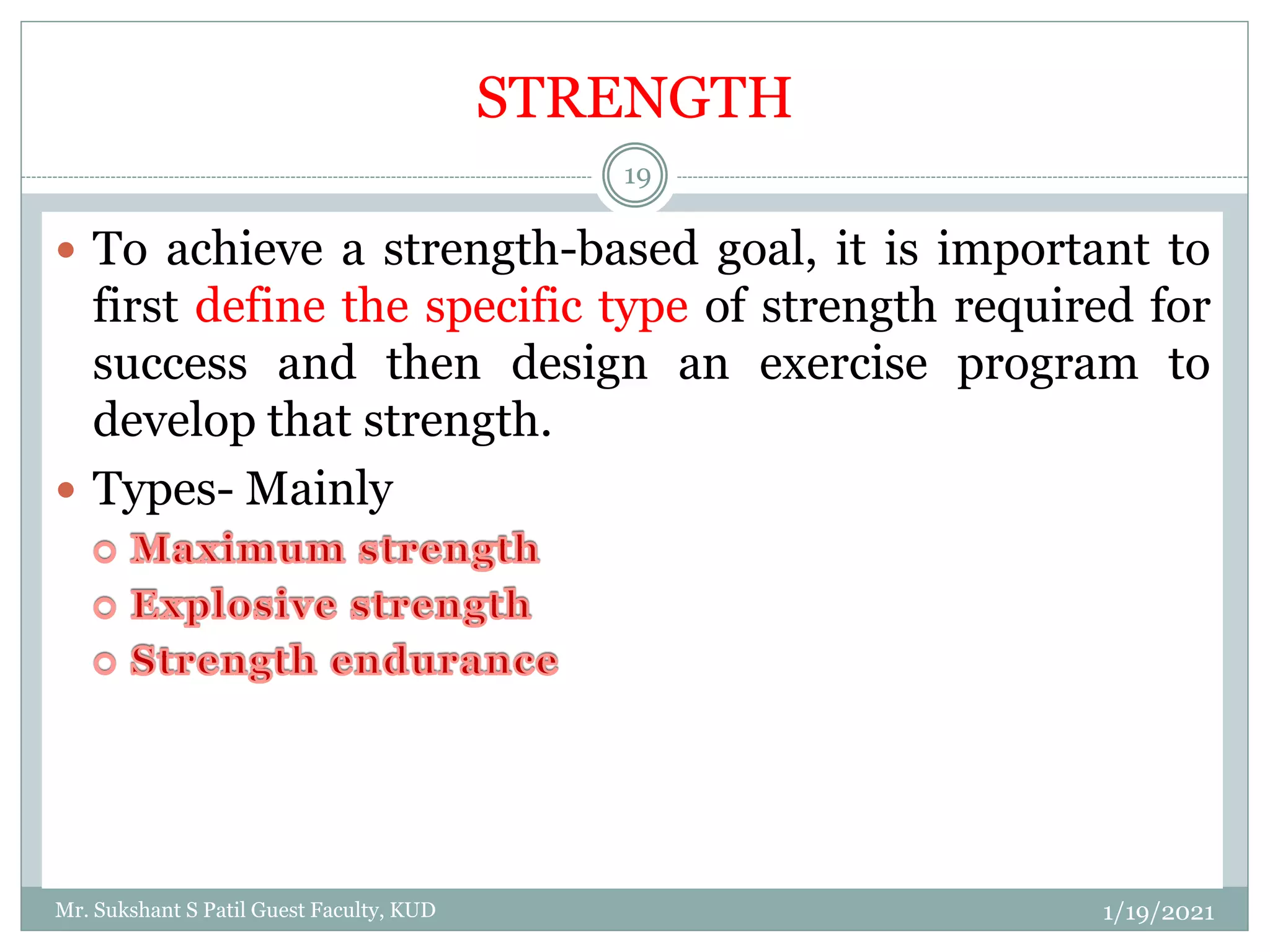 GTMT Training components