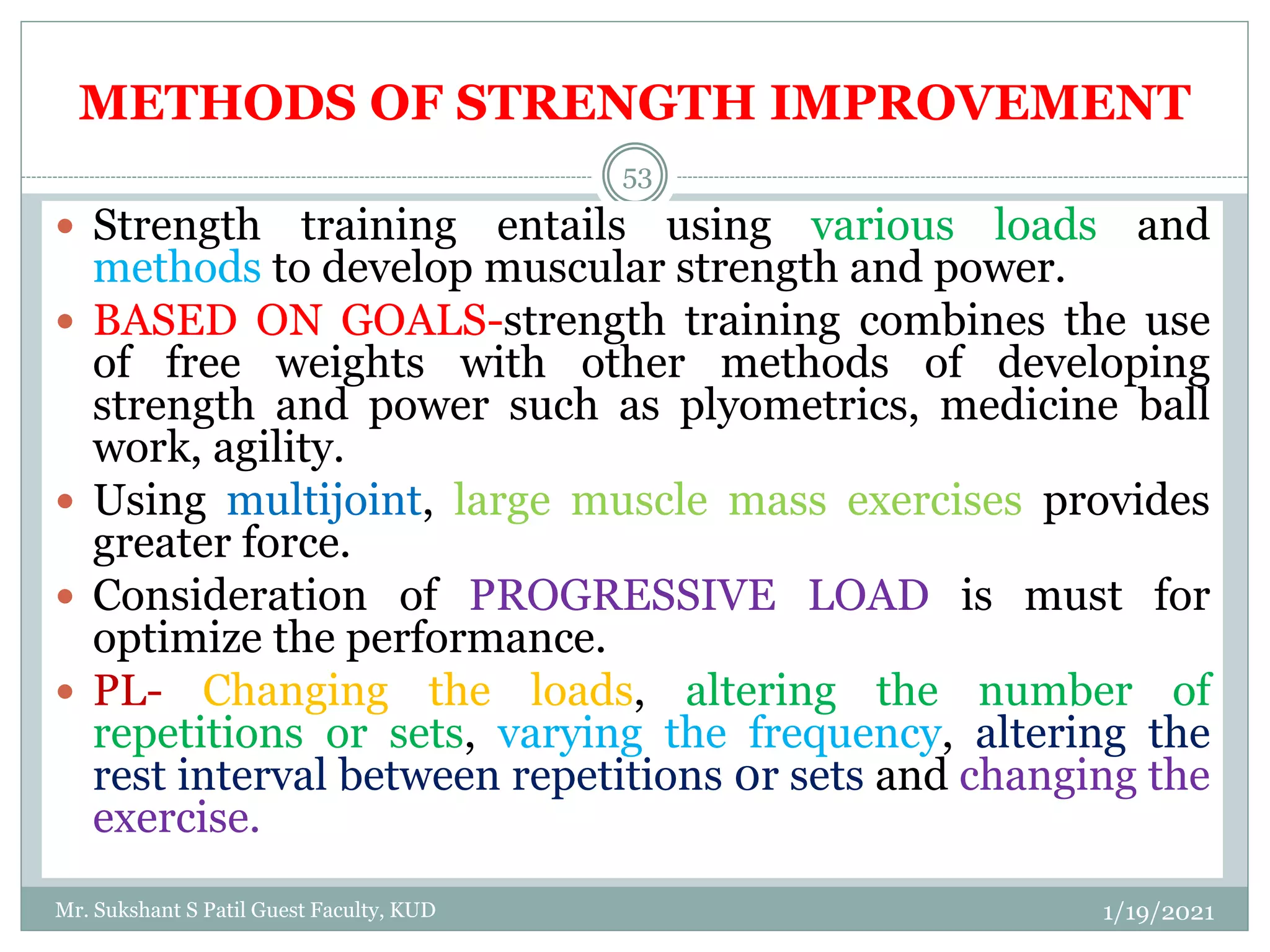 GTMT Training components