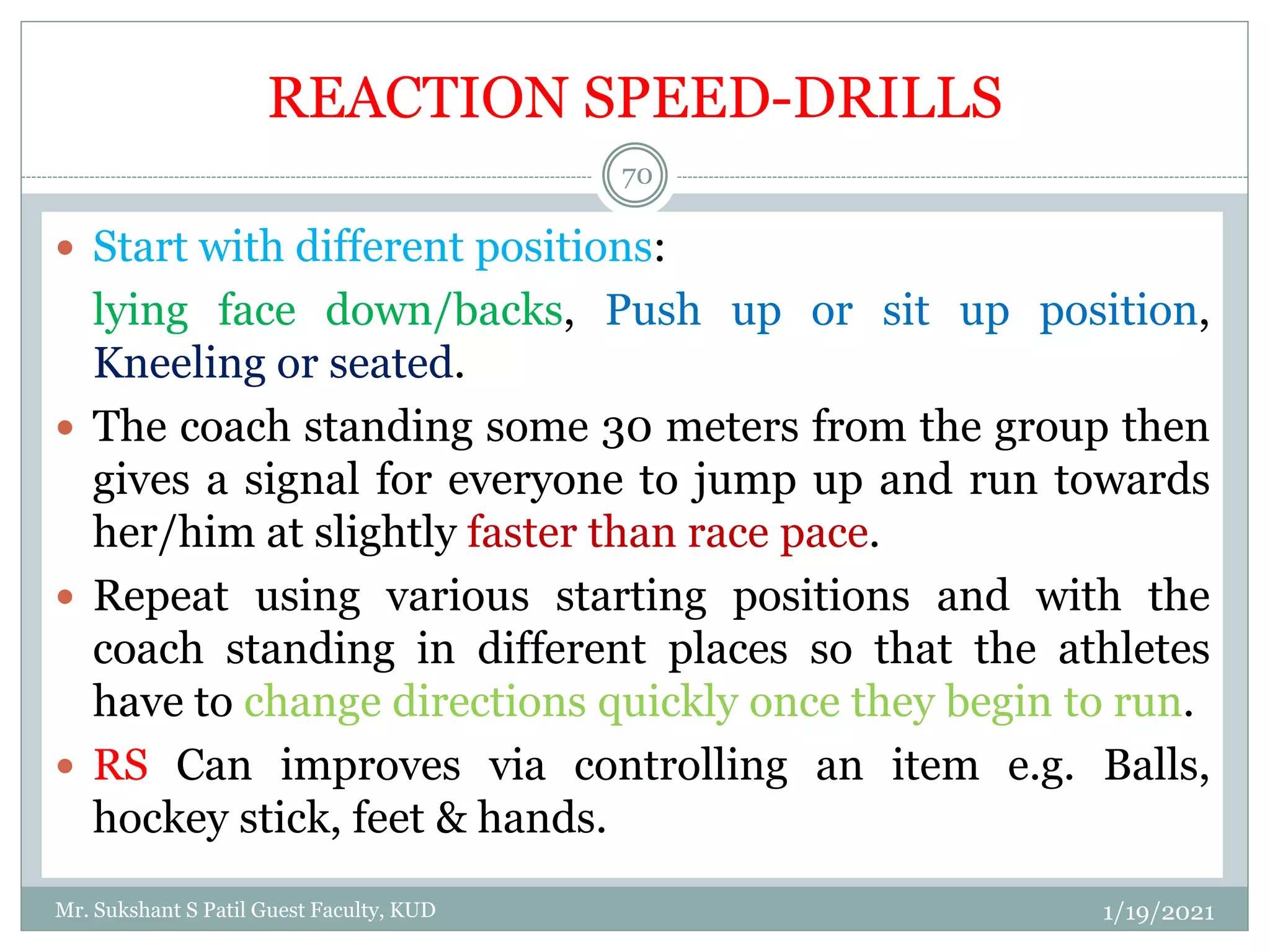 GTMT Training components