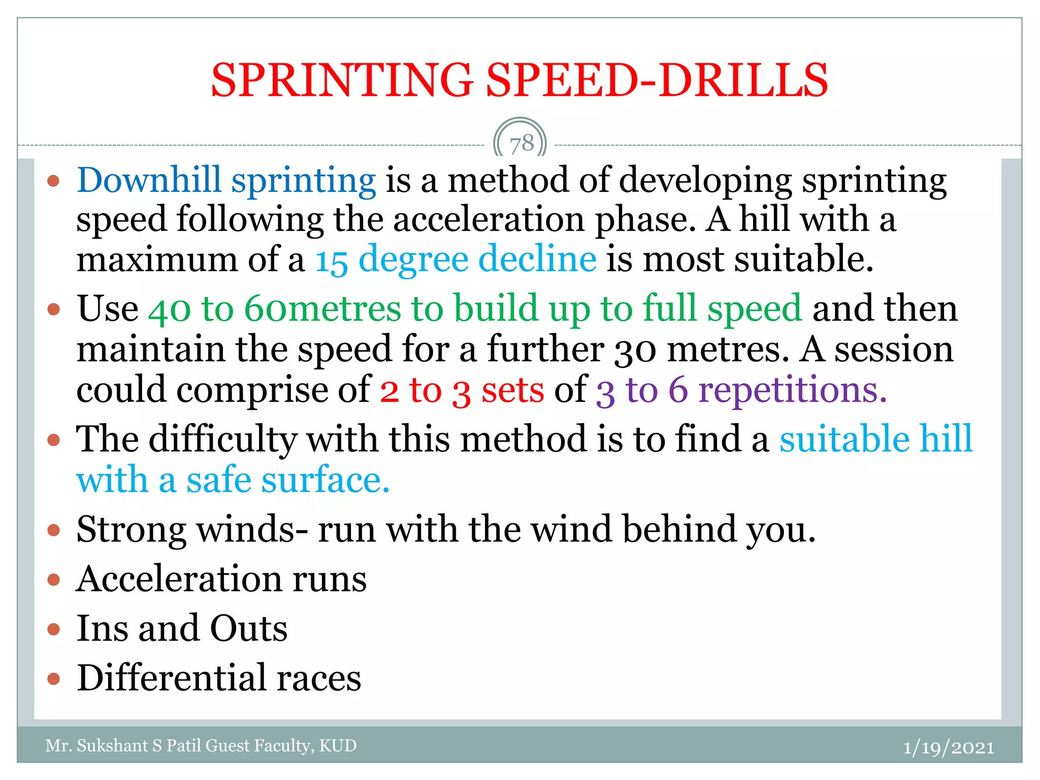 GTMT Training components