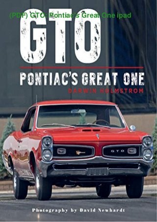 (PDF) GTO: Pontiac's Great One ipad
 