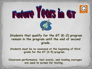 Gt Students Example Gt parent meeting k 2 with depth and complex 2013 | PPT