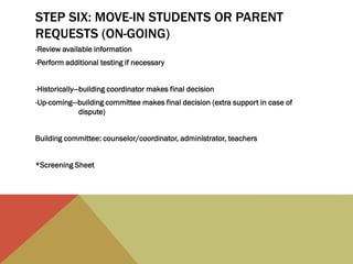 Gt Move In Gt procedure presentation | PPTX