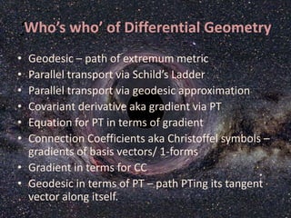 Via Tangency Introduction to the General Theory of Relativity | PPTX