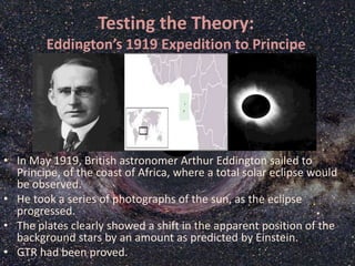 Introduction to the General Theory of Relativity | PPT