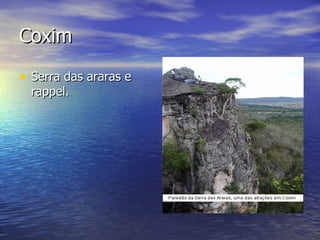 Coxim Serra das araras e rappel. 