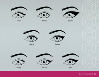 Uso
diario
2.5g
(0.09oz)
Díay
noche
Delineador Líquido
para Ojos
•	 Fórmula resistente al agua
•	 Acabado mate
•	 Punta tipo pincel
UN
MUNDO
de posibilidades
Felino Drama
Clásico
Pin up
Básico
Diario
Griego Bold
próximamente
62 63Ojos | MAQUILLAJEMAQUILLAJE | Ojos
 