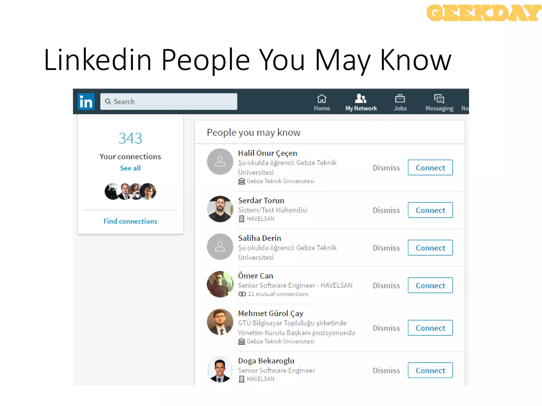 Linkedin People You May Know
 