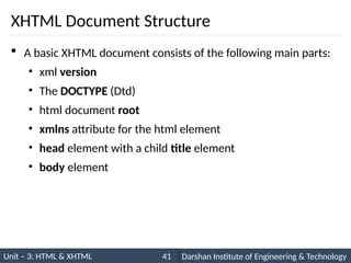 University undergraduate HTML notes for free for CSIT | PPTX