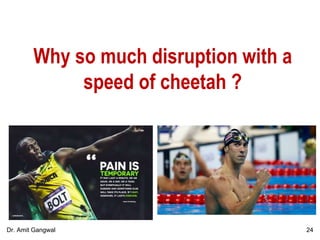 Why so much disruption with a
speed of cheetah ?
24Dr. Amit Gangwal
 