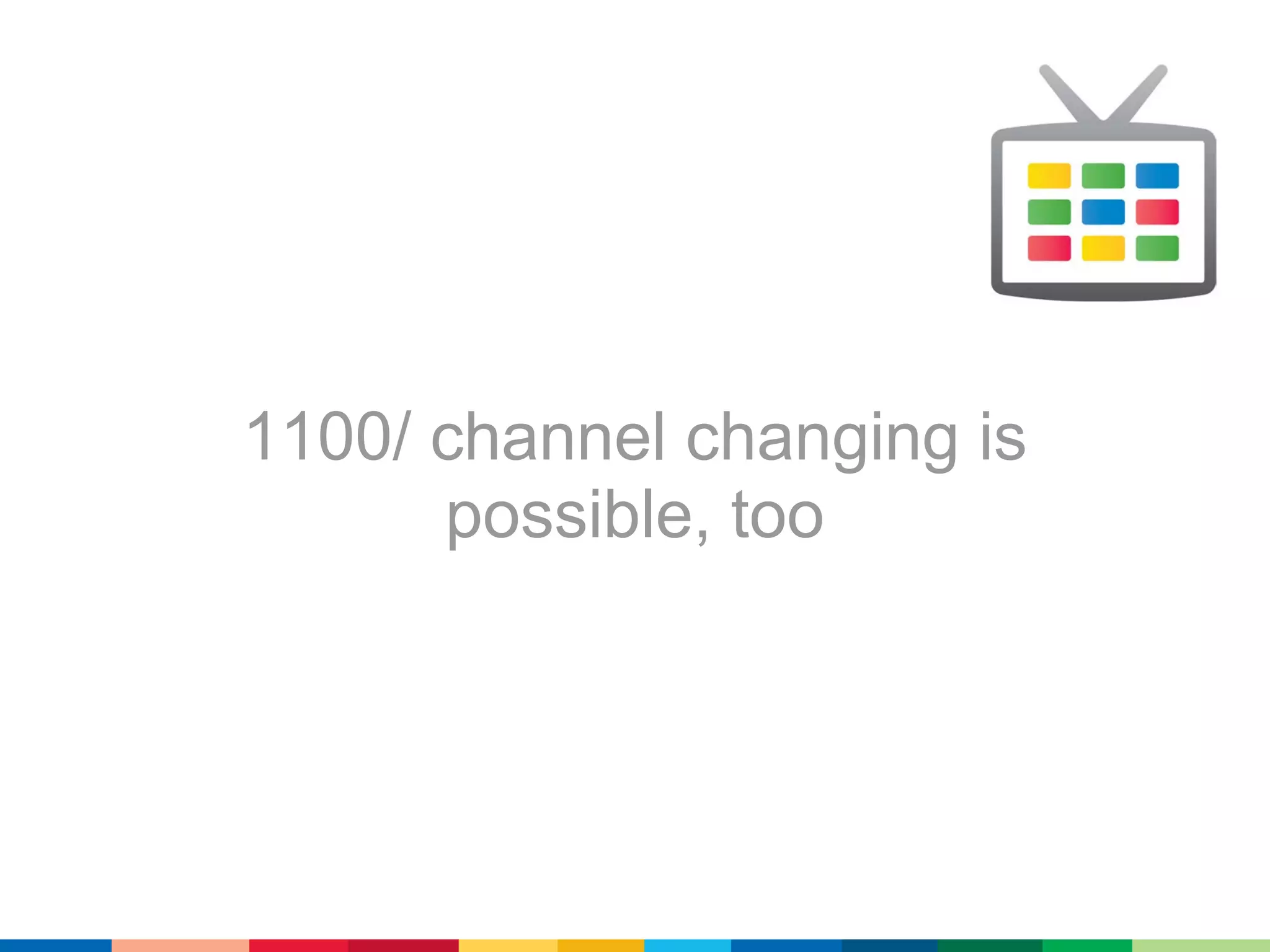 1100/ channel changing is
      possible, too
 