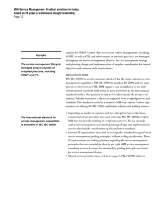 IBM Service Management Paper