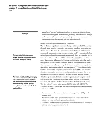 IBM Service Management Paper