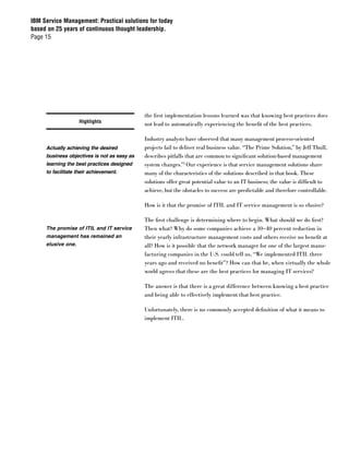 IBM Service Management Paper