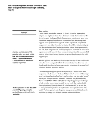 IBM Service Management Paper