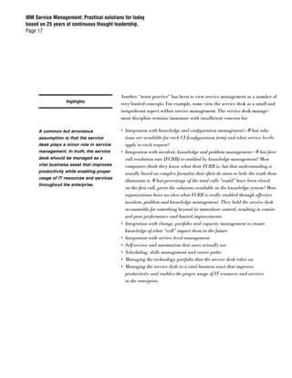 IBM Service Management Paper