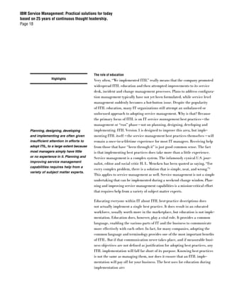 IBM Service Management Paper